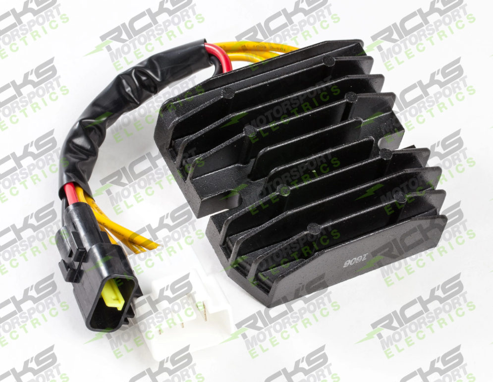 Rick's Motorsports Electrics Universal Style Hot Shot Series Rectifier-Regulator for Suzuki Burgman 650 '03-20, Boulevard M90 '09-20 Rick's Motorsports Electrics Universal Style Hot Shot Series Rectifier-Regulator for Suzuki Burgman 650 '03-20, Boulevard M90 '09-20